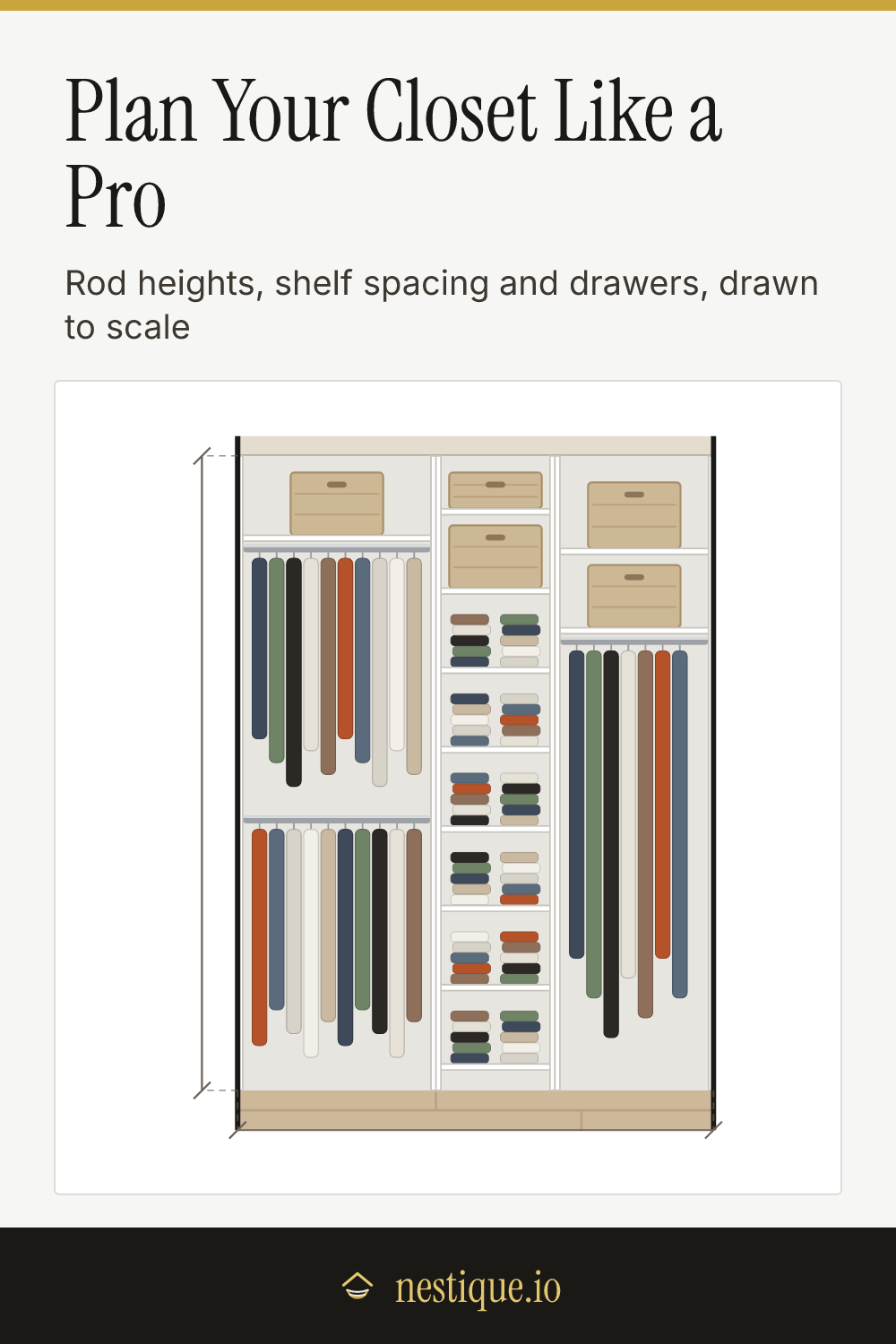 Plan Your Closet Like a Pro: pinnable guide from Nestique