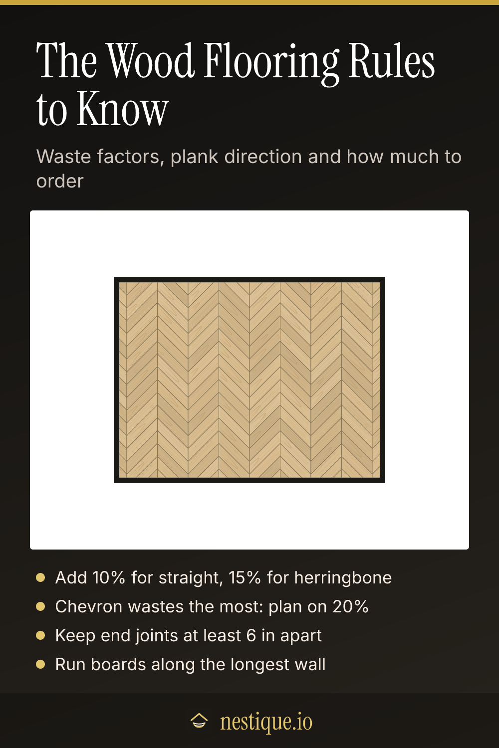 The Wood Flooring Rules to Know: pinnable guide from Nestique