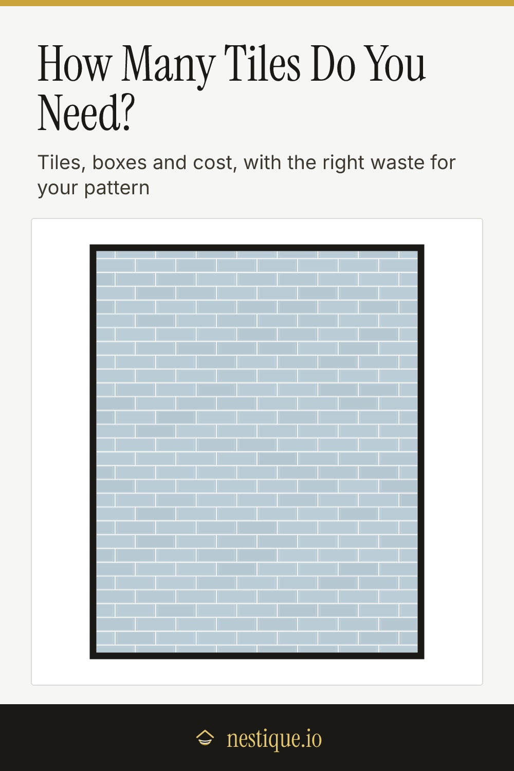 How Many Tiles Do You Need?: pinnable guide from Nestique