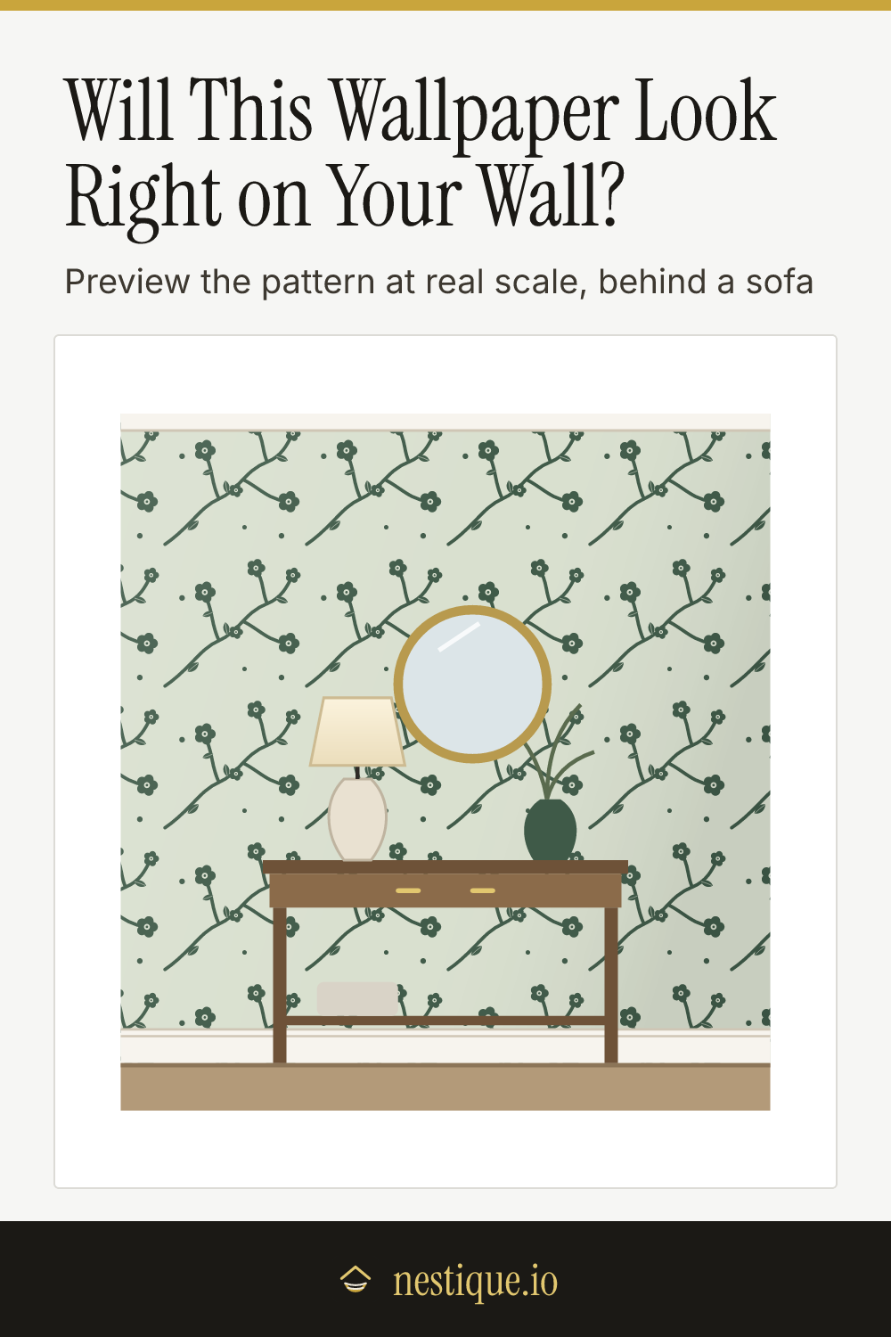Will This Wallpaper Look Right on Your Wall?: pinnable guide from Nestique